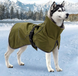 Куртка-дощовик для собак Derby Army Green, 2XL, 65 см, 76-100 см