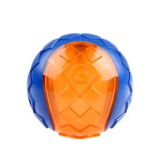 Игрушка для Собак Gigwi Ball Мяч с Пищалкой, оранжево-синий GiGwi
