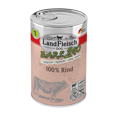 Консерви для собак Landfleisch B.A.R.F.2GO 100% Rind (з яловичиною) LandFleisch
