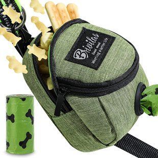 Міні-сумка для прогулянок і пакетів BRIVILAS Dog Poop Bag Holder Green