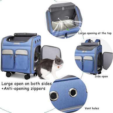 Тележка-рюкзак для переноски собак и котов Voyager Pet LVGB2010 с телескопической ручкой и 4-мя колесами Voyager Pet