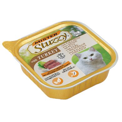 Вологий корм (паштет) для котів Mister Stuzzy Cat Turkey з індичкою Stuzzy