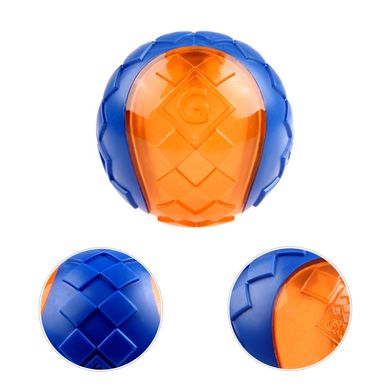 Іграшка для Собак Gigwi Ball М'яч з пищалкою, помаранчево-синій GiGwi