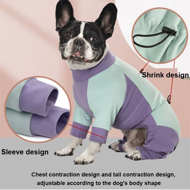 Комбинезон для собак LOVEPET Velvet Fleece Jumpsuit, Pink Grey