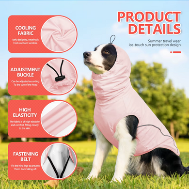 Летняя солнцезащитная одежда для собак Derby Summer Sun-protective Dog Clothing, Pink Derby