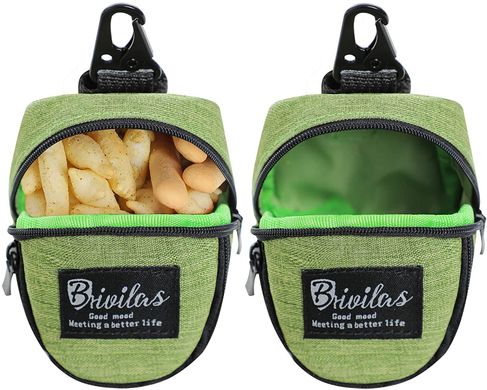 Мини-сумка для прогулок и пакетов BRIVILAS Dog Poop Bag Holder Green