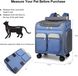 Візок-рюкзак для переноски собак і котів Voyager Pet LVGB2010 з телескопічною ручкою і 4-ма колесами, Синій, 41х30х48 см