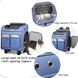 Тележка-рюкзак для переноски собак и котов Voyager Pet LVGB2010 с телескопической ручкой и 4-мя колесами, Синий, 41х30х48 см