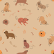 Багаторазова пелюшка Pelushka Funny Dogs Brown, 115х115 см