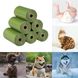Біорозкладні пакети для збору фекалій собак, Зелений, 1 рулон - 20 пакетів