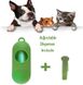 Біорозкладні пакети для збору фекалій собак, Зелений, 1 рулон - 20 пакетів