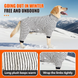 Теплая пижама для собак Derby Soft Winter Dog Pajamas, Black stripes, M, 45-48 см, 54-64 см, 41 см