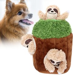 Іграшка-пазл "Гра у хованки з лінивцями" для собак та для цуценят маленьких та середніх собак Derby
