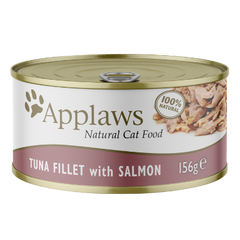 Консерви для котів Applaws Tuna Fillet with Salmon in Broth з тунцем і лососем Applaws