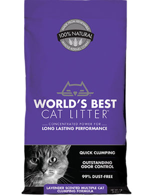Наповнювач для котячих туалетів World's Best Cat Litter - Multiple Cat Lavender-Scented World's Best