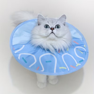 Захисний комір для котів та маленьких собак Chucbet Lightweight Elizabeth Collar, Sky Blue