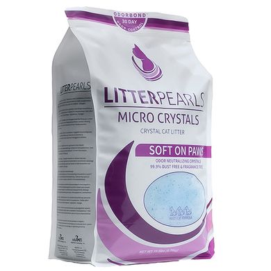 Кварцевый наполнитель для туалетов котов Litter Pearls Micro Crystals LitterPearls