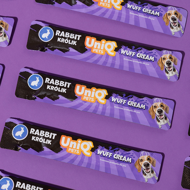 Кремовое лакомство для собак UNIQ PETS WUFFCREAM с кроликом UniQ PETS