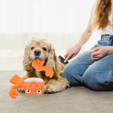 Мягкая игрушка-пищалка SCENEREAL Animal Crab Shape для мелких и средних пород собак