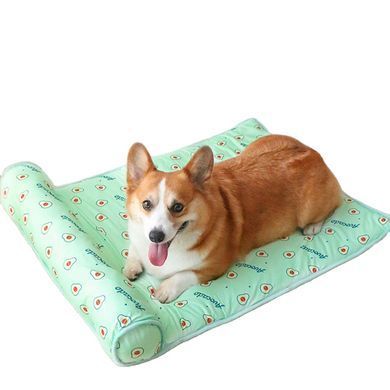 Охолоджуюча підстилка з подушкою Derby Ice Silk Summer Pet Cooling Mat Avocado для домашніх тварин Derby