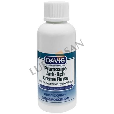 Кондиционер от зуда Davis Pramoxine Anti-Itch Creme Rinse с 1% прамоксин гидрохлоридом для собак и котов Davis Veterinary