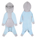 Комбинезон для защиты собак от солнца KOOGAL Blue с капюшоном, XL, 38 см, 60 см, 34-38 см