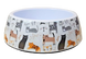Меламиновая миска для котов Derby AH002 Funny Cats, L, 950 мл, 18x22x7 см