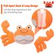 Мягкая игрушка-пищалка SCENEREAL Animal Crab Shape для мелких и средних пород собак, Small/Medium