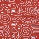 Багаторазова пелюшка для котів Pelushka Red Abstraction, 40х60 см