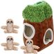 Іграшка-пазл "Гра у хованки з лінивцями" для собак та для цуценят маленьких та середніх собак, Small