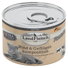 LandFleisch паштет для котят из говядины и мяса птицы LandFleisch
