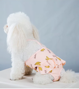 Багаторазовий підгузок для сук Derby Banana на шлейках, Peach Derby