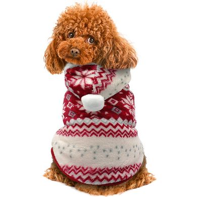 Тепла різдвяна жилетка для собак
