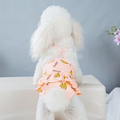Багаторазовий підгузок для сук Derby Banana на шлейках, Peach Derby