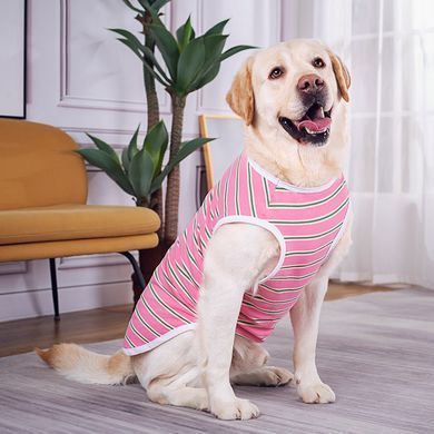 Футболка для собак Hot Striped Vest, Pink