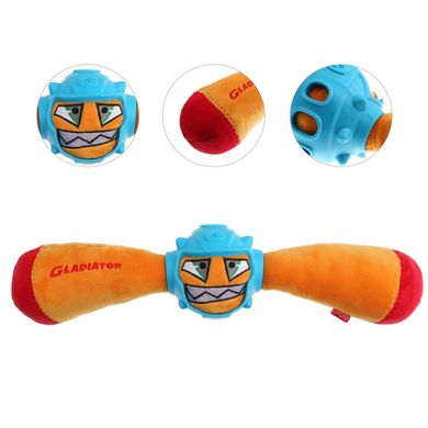 Іграшка для Собак Gigwi Gladiator в гумовому шоломі з пищалкою 41 см GiGwi