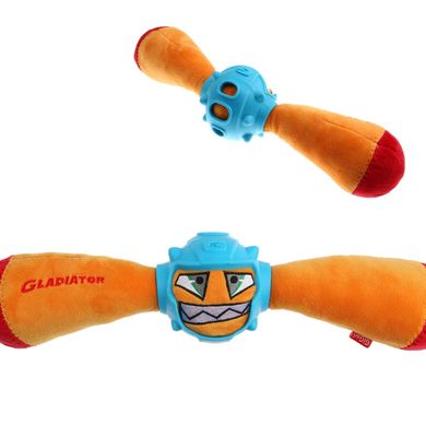 Игрушка для Собак Gigwi Gladiator в Резиновом Шлеме с Пищалкой 41 см GiGwi