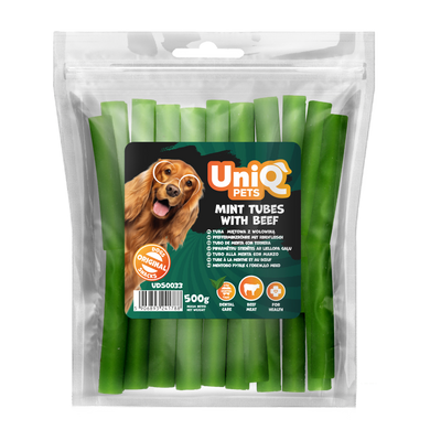 Ласощі для собак UniQ PETS М'ятні палички з яловичиною UniQ PETS
