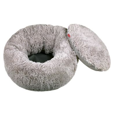Лежак со съемной подушкой Red Point Donut Серый Red Point