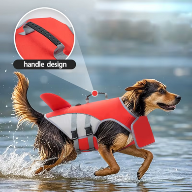 Жилет для плавання собак Derby Dog Life Jacket With Rescue Handle, Red Derby
