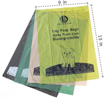 Біорозкладні пакети для збору фекалій собак Greener Walker