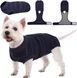 Восстановительная попона для собак Wan Talk Recovery Suit, Dark Blue Stripe, 6XL, 68 см, 95-102 см