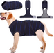 Восстановительная попона для собак Wan Talk Recovery Suit, Dark Blue Stripe, 6XL, 68 см, 95-102 см