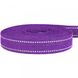 Поводок для собак BronzeDog Сotton рефлекторный х/б брезент Фиолетовый, Фиолетовый, L1