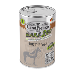 Консерви для собак Landfleisch B.A.R.F.2GO 100% pferd (з кониною) LandFleisch