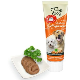 Крем-паштет для собак с курицей Tubi Dog Geflügelcreme Tubi