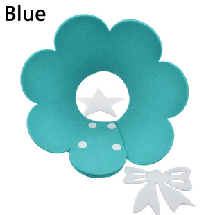 Мягкий воротник для кошек и небольших собак Derby Felt Daisy Elizabeth Collar, Blue Derby