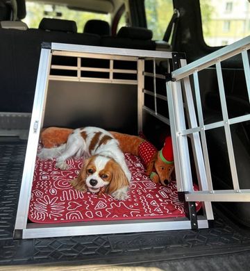 Автомобільна алюмінієва клітка-трапеція для собак OOGarden