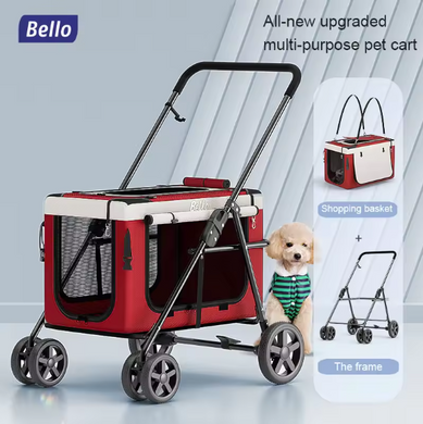 Коляска зі знімною переноскою для домашніх тварин до 10 кг Bello BL09 (вітринний зразок) Bello