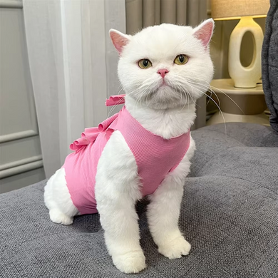 Одяг для котів після операції Holley Bow-knots Pink Holley